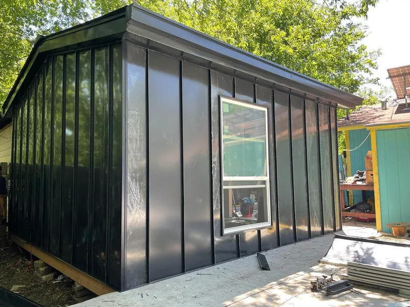 Black standing seam metal wall panels for Metal Roof Installation in North Port