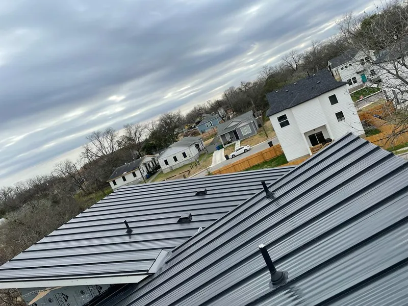 Standing seam metal roof panels with vents for Skylight Repair in North Port